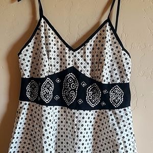 Magic Summer Midi Dress, 3XL, Black/white